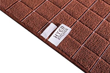 Microfiber Dish Towels - Soft, Super Absorbent and Lint Free Kitchen Towels - 8 Pack (Lattice Designed Brown Colors) - 26 x 18 Inch - Image 4