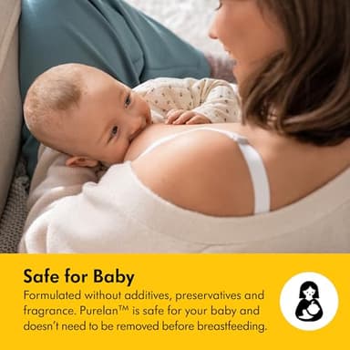 Medela Purelan Lanolin Nipple Cream, Fast Relief for Sore Nipples & Dry Skin During Breastfeeding, Safe for Breastfeeding Baby, Natural, Hypoallergenic, Fragrance-Free, 37g - Image 4