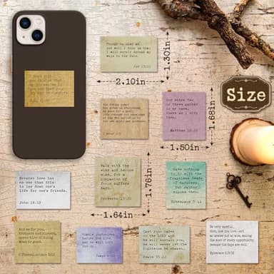 zheyistep 240PCS Retro Bible Verse Stickers (No Duplicates), Inspirational Scripture Stickers for Journaling Scrapbook Vintage Christian Religious Faith Quote Bible Study Supplies - Image 5