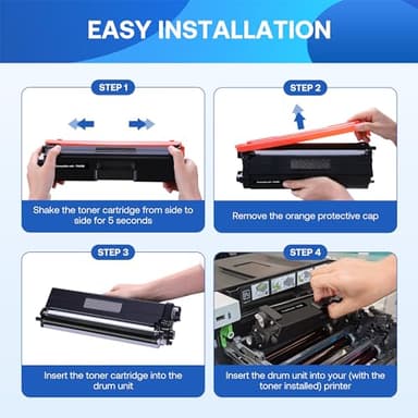 WEAREC Compatible Toner Cartridge Replacement for Brother TN436 TN436BK TN433 TN431 for Brother HL-L8260CDW HL-L8360CDW MFC-L8610CDW MFC-L8690CDW MFC-L8900CDW MFCL9570CDW Printer (Black, 2Pack) - Image 5