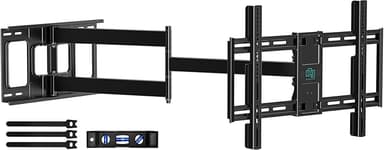 HCMOUNTING Long Arm TV Wall Mount for 42-80 inch TVs, Full Motion with 43 inch Extension Articulating Arms, Swivel and Tilt TV Bracket, Holds up to 110 lbs, Max VESA 600x400mm - Image 1