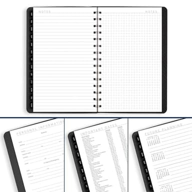 AT-A-GLANCE 2025 Planner, Weekly & Monthly, 5" x 8", Small, Contemporary, Charcoal (70100X4525) - Image 7