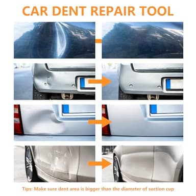 JONURMAFY Dent Puller,3 Pack Car Dent Puller,Dent Puller Suction Cup,for Cars Dent Repair,Screen,Glass,Tiles and Objects Moving (Black+Orange) - Image 8