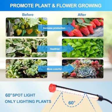Orchbloom Clip Grow Light for Seed Starting with Timer, 27W Grow Lights for Indoor Plants Full Spectrum, 2025 Brightest LED Plant Grow Light for Houseplants, Bonsai, Pot Plants, Seedlings - Image 4