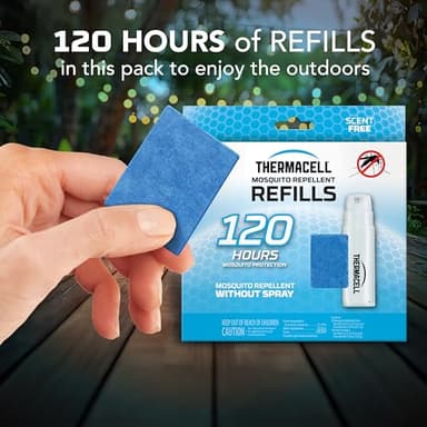 Thermacell Mosquito Repellent Refills; Provide 120 Hours of Protection; Contain 30 Repellent Mats, 10 Fuel Cartridges; Compatible with Any Fuel-Powered Mosquito Repeller Product - Image 3