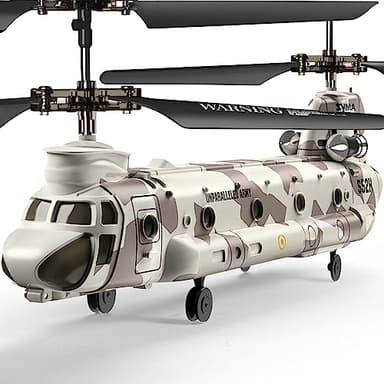 SYMA Remote Control Helicopter, S52H Military Transport RC Helicopters with Altitude Hold, One Key take Off/Landing, LED Light, Low Battery Reminder, Army Toys for Kids and Military Fans - Image 1