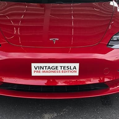 2pcs Musk Tesla Bumper Sticker, VINTAGE TESLA - PRE-MADNESS EDITION, Elon Sticker, Elon Sticker, Tesla Bumper Sticker Elon, Waterproof Vinyl Decal for Car, Truck, Laptop, Window - Image 8