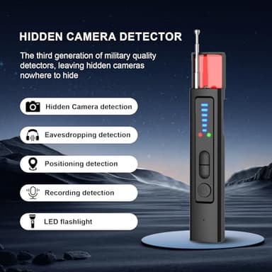 Mgmcm GPS Tracker Detector, Portable Camera Detectors for Car Indoor Home Hotel Travel Office, 5 Levels Sensitivity - Image 2