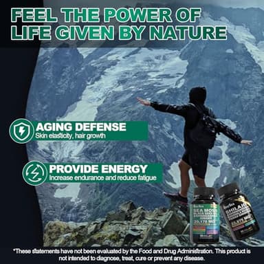 Boysea.Shilajit and Sea Moss Bundle- 90 Count - Sea Moss 7000mg, Black Seed Oil 4000mg, Ashwagandha 2000mg, Ginger & Shilajit 9000mg, Rhodiola Rosea 1000mg, All in 1 Supplements (1 Pc) - Image 8