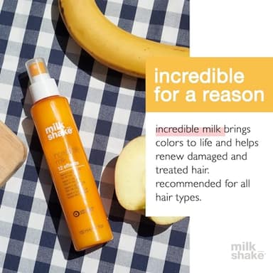 milk_shake Incredible Milk Leave-In Hair Treatment for All Hair Types - Renews Detangles and Repairs Damaged Hair - Image 8