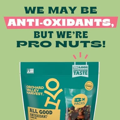 Orchard Valley Harvest All Good Antioxidant Mix, Made With Real Pink Himalayan Sea Salt, Dark Chocolate Almonds, Hazelnuts, Sweetened Berries, Gluten Free, Non-GMO, Stand Up Bag, 8 oz (Pack of 1) - Image 3