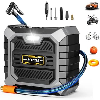 Tire Inflator Portable Air Compressor DC 12V Portable Air Compressor with Digital Pressure Gauge Air Pump for Car Tires Car Accessories Motor Bike - Image 1