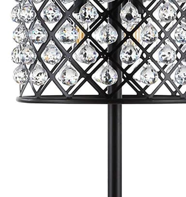 JONATHAN Y JYL9000B Elizabeth 60" Crystal/Metal LED Floor Lamp, Contemporary, Modern, Transitional, Elegant, Office, Living Room, Family Room, Dining Room, Bedroom, Hallway, Foyer, Bronze/Clear - Image 6