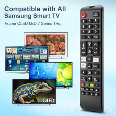 【Pack of 2】 Universal for Samsung-TV-Remote-Control Replacement,Compatible with All Samsung Smart Frame QLED LED 7 Series TVs - Image 3