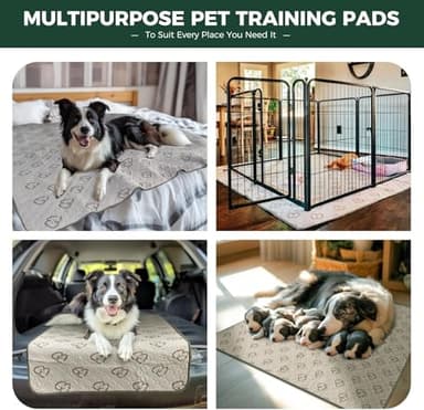 FXW Washable Pee Pads for Dogs, Puppy Pads with Super Absorbent, Specifically Designed for FXW Rollick/Homeplus 32/40/45inch 8 Panels Dog Playpen, 71" Square, Khaki, 1 Pack - Image 6