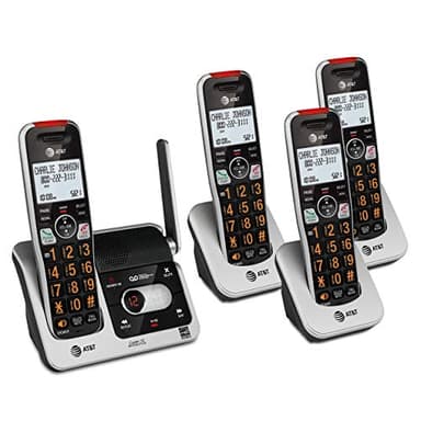 AT&T BL102-4 DECT 6.0 4-Handset Cordless Phone for Home with Answering Machine, Call Blocking, Caller ID Announcer, Audio Assist, Intercom, and Unsurpassed Range, Silver/Black - Image 13