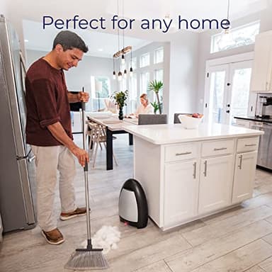 EyeVac Home Touchless Vacuum Automatic Dustpan - Great for Sweeping Pet Hair Food Dirt Kitchen - Ultra Fast & Powerful, No More Bending Down, Bagless, Corded, Automatic Sensor, 1000 Watt (Matte Black) - Image 6