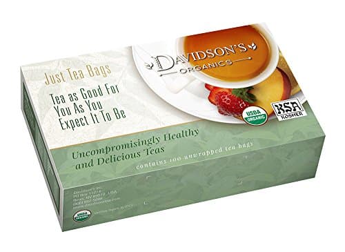 Davidson's Organics, Caramel Peach with Coconut, 100-count Unwrapped Tea Bags - Image 1