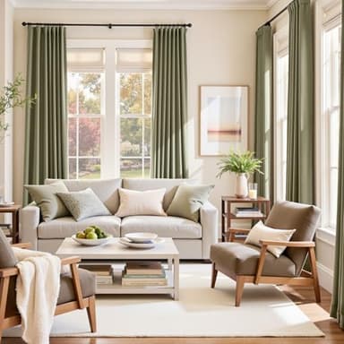 Lazzzy Velvet Curtains Sage Green Thermal Insulated Drapes for Bedroom Living Room Blackout Privacy Home Decor Rod Pocket 84 Inch Length 2 Panels, Olive Sage, W62 x L84 - Image 9