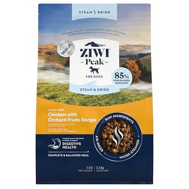 ZIWI Peak Steam & Dried Dog Food - Cage-Free Chicken w/Fruits - High Protein, Low Carb, All Breeds & Lifestages, for Digestive Health (113.6oz) - Image 1