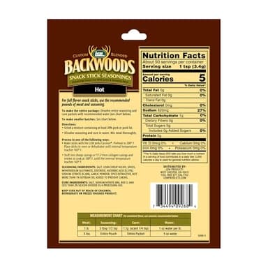 Backwoods Hot Stick Seasoning with Cure Packet - Image 2