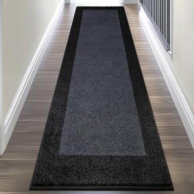 DOMUSTEX Machine Washable Kitchen Rug 24" x 96", Non Slip Kitchen Mat for Floor, Absorbent Entrance Runner Rug for Bedroom, Hallway, Bathroom, Door (Roll Packing) - Image 1