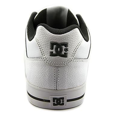 DC Men's Pure Casual Low Top Skate Shoe, White/Battleship/White, 9.5 D US - Image 2