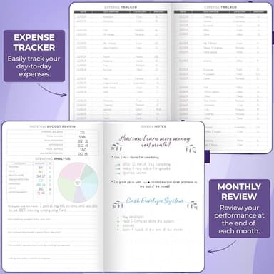 Clever Fox Budget Planner - Expense Tracker Notebook. Monthly Budgeting Organizer, Finance Logbook & Accounts Book, Bill Tracker, A5 (Purple) - Image 4