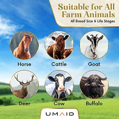 UMAID Himalayan Salt Lick 6 lbs On Rope for Horse, Deer, Goat, and Livestock Animals - Himalayan Salt Block 2 Pack - Image 5
