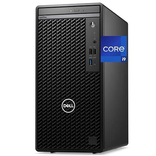 Dell Optiplex 7020 Tower Desktop Computer, Intel Core i9-12900K, 64GB RAM, 2TB NVMe SSD, DisplayPort, HDMI, USB C, DVDRW, Built in AX Wi-Fi, Bluetooth, Windows 11 Pro- AI Copilot, Black - Image 1