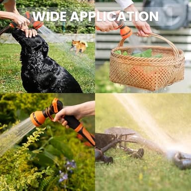 Giraffe Tools Garden Hose 100ft x 5/8", Water Hose Heavy Duty, Flexible, Lightweight Hybrid Hose with Swivel Handle, Male to Female Fittings, Burst 600 PSI - Image 7