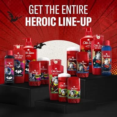 Old Spice Body Wash for Men, Batman: Dark Night, 3X Defense, 24/7 Shower Fresh with Lasting Scent, Cleansing 2-in-1 Body & Face Wash, Smell Like a Hero, Black Cherry and Nightfall Scent, 24 oz - Image 10