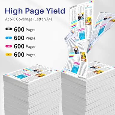 LC103XL LC103 Ink Cartridges High Yield Compatible for Brother LC103 XL LC101 Work with Brother MFC-J870DW MFC-J6920DW MFC-J450DW MFC-J470DW MFC-J6520DW (2 Black, 1 Cyan, 1 Magenta, 1 Yellow | 5 Pack) - Image 3