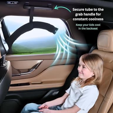 Swanoo Car AC Vent Extender | Air Vent Hose for Backseat | Directs Cool or Hot Air to Kids & Pets | Universal Fit | Extends Up to 10 FT | AC Tube for Baby Car | Back Seat Air Conditioning | BreezyBack - Image 8