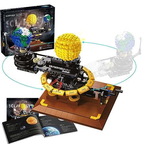 LEAPHZOT Solar System Earth Moon Sun Model,Astronomical Science Educational Building Blocks Sets,Kid's Brain-Inspired Space Toys for 8+ Kids Christmas Birthday Gifts(865 Pieces) - Image 1