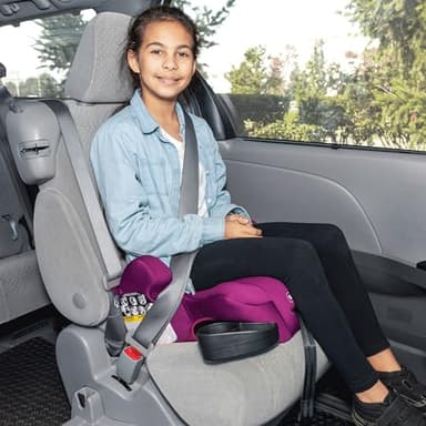 Diono Cambria 2 XL, Dual Latch Connectors, 2-in-1 Belt Positioning Booster Seat, High-Back to Backless Booster, Space and Room to Grow, 7 Headrest Positions, 8 Years 1 Booster Seat, Pink - Image 4