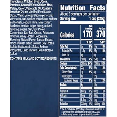 Progresso Chicken Corn Chowder, Reduced Sodium Canned Soup, 18.5 oz - Image 2