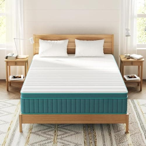 Swbvs Firm Full Mattress, 14 inch Cooling-Gel Memory Foam and Pocket Spring Hybrid Mattress,Firm Feel,Full Size Mattress in a Box, CertiPUR-US Certified - Image 1