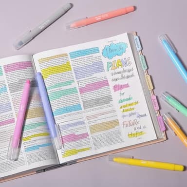 Mr. Pen- Gel Highlighter, 8 Pack, Friendly Colors, Bible Highlighters No Bleed, No Bleed Highlighters, Bible Highlighter, Bible Markers, Gel Highlighters for Bibles, Highlighter - Image 6