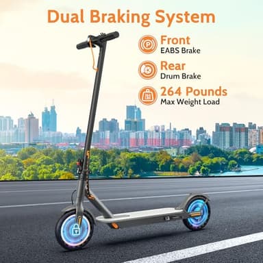 MAXSHOT Electric Scooter Adults, 350W/500W Powerful Motor, Top Speed 16/19/22MPH, 16/21/25Miles Range, 8.5"/14" Solid Tires Folding Commuter Escooter with Seat Bag for Commuting, APP Control - Image 5