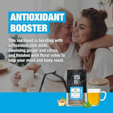Tiesta Tea - Ginger Citrus Herbal Loose Leaf Tea, Lemon Ginger with Mint & Chamomile Blend, Caffeine-Free, Brew Hot or Iced, Makes Up to 200 Cups, Resealable Bulk Pouch, 12 Ounce - Image 3