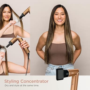 Shark FlexStyle® (Special Edition) | Air Styling & Drying System | Powerful Hair Dryer Brush & Multi-Styler | Auto-Wrap Curlers, Oval Brush, Concentrator, & Storage Bag Included | Copper | HD433CP - Image 4