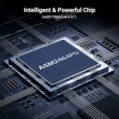 UGREEN 40Gbps M.2 NVMe Enclosure with Cooling Fan, Anti-Drop SSD Enclosure for MacBook, Aluminum M.2 Enclosure Support M/B+M Key Size 2280/2260/2242/2230 Compatible with Thunderbolt 3/4/USB4/3.2/3.1 - Image 4