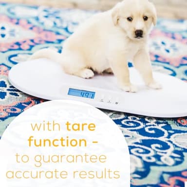 Beurer BY90 Baby Scale, Pet Scale, Digital, with Measuring Tape, tracking weight with App | For: Infant, Newborn, Toddler /Puppy, Cat - Animals | LCD Display, weighs Lbs/Kg/Oz Highly accurate - Image 9
