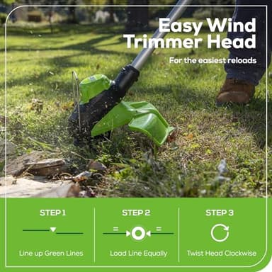 Greenworks 60V 13" Cordless String Trimmer & Leaf Blower Combo Kit, 4.0 Ah Battery and Charger Included - Image 5