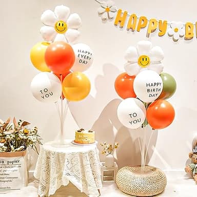 Voircoloria 6 Sets Balloon Stand Kits, Balloon Sticks with Base for Table Centerpieces Graduation Birthday Baby Shower Gender Reveal Party Decorations - Image 6