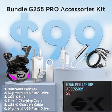 HP 2025 Updated 15.6" 255 G10 FHD Business Laptop, AMD Ryzen 7 7730U (64GB RAM | 2TB SSD), Numeric Keypad, Webcam, Windows 11 Pro, MS Office Pro, WiFi 6& Bluetooth with LTP Accessory Kit - Image 2