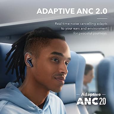 Soundcore by Anker Liberty 4 NC Wireless Earbuds, 98.5% Noise Reduction, Adaptive Noise Cancelling to Ears and Environment, Hi-Res Sound, 50H Battery, Wireless Charging, Bluetooth 5.3 - Image 4