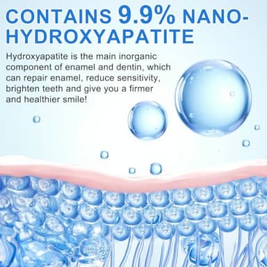 9.9% Hydroxyapatite Toothpaste for Enamel Protection and Tooth Strengthening, (2PCS) Nano Hydroxyapatite Toothpaste, Gentle Mint, Fresh Breath, Daily Use for Oral Health - Image 6