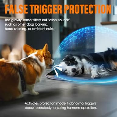 SKBAK Smart Dog Bark Collar - for Small Medium Large Dogs 10-100lbs, Automatic Dog Training Collar to Decrease Barking, Anti Barking Device with 4 Training Modes, More 8 Sensitivity Levels, Black - Image 5